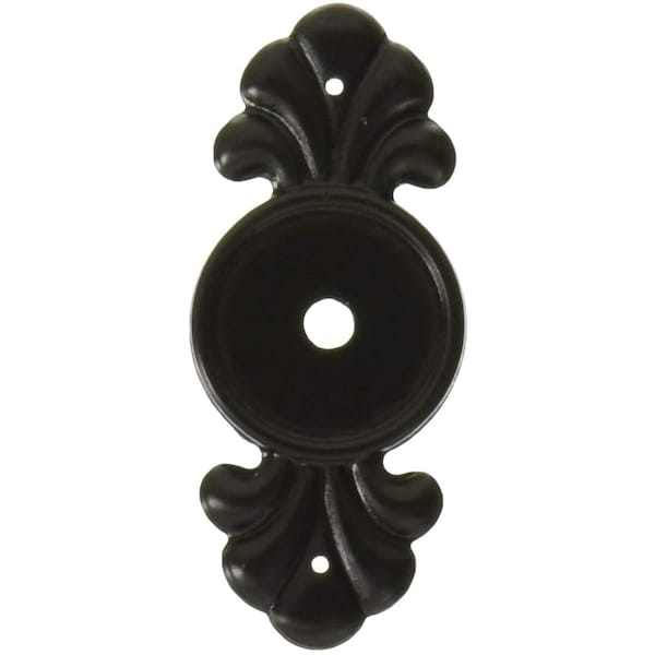 Patioplus Back Plate for Cabinet Knob, Flat Black PA2030504 - main